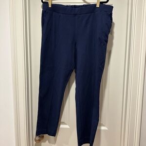 Women’s J Crew Navy Blue Pintuck Sweatpants